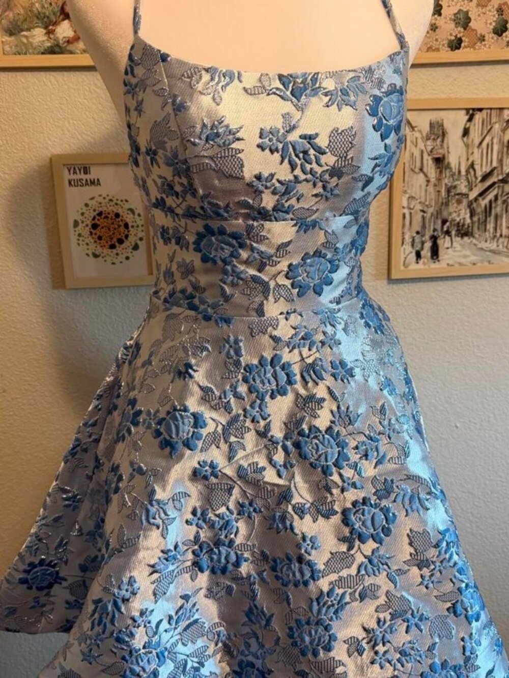 B. Darlin A-line lace up dress
